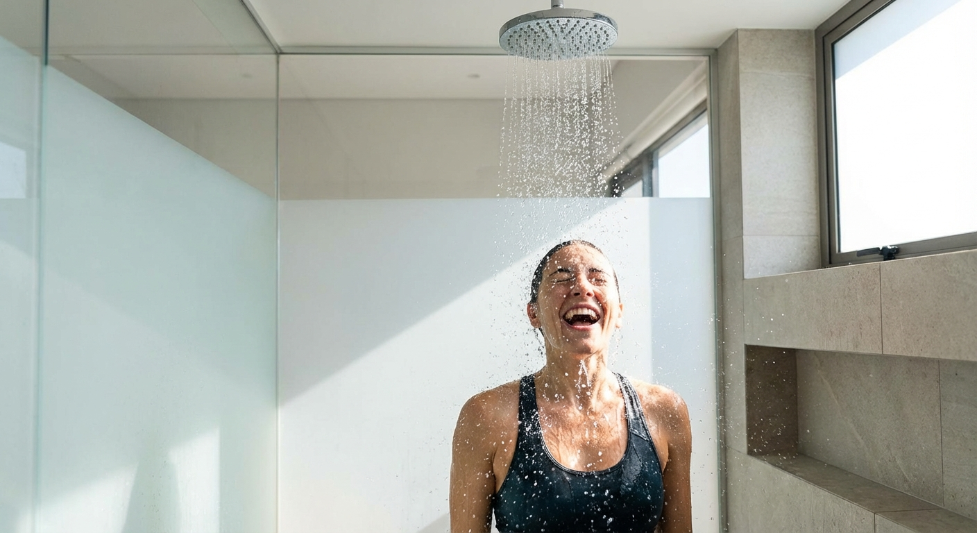 Morning cold shower ritual for energy and resilience