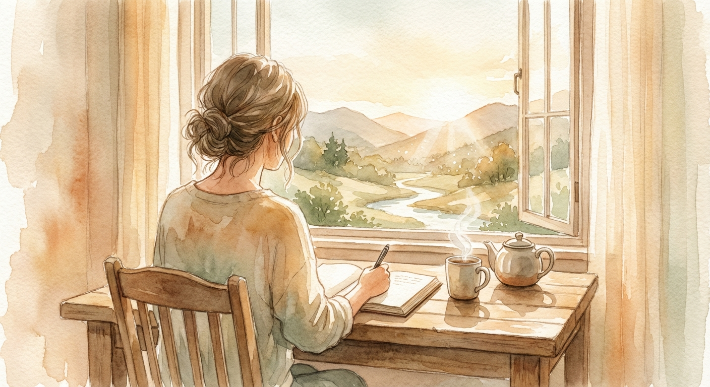 Morning journaling ritual for clarity and intention