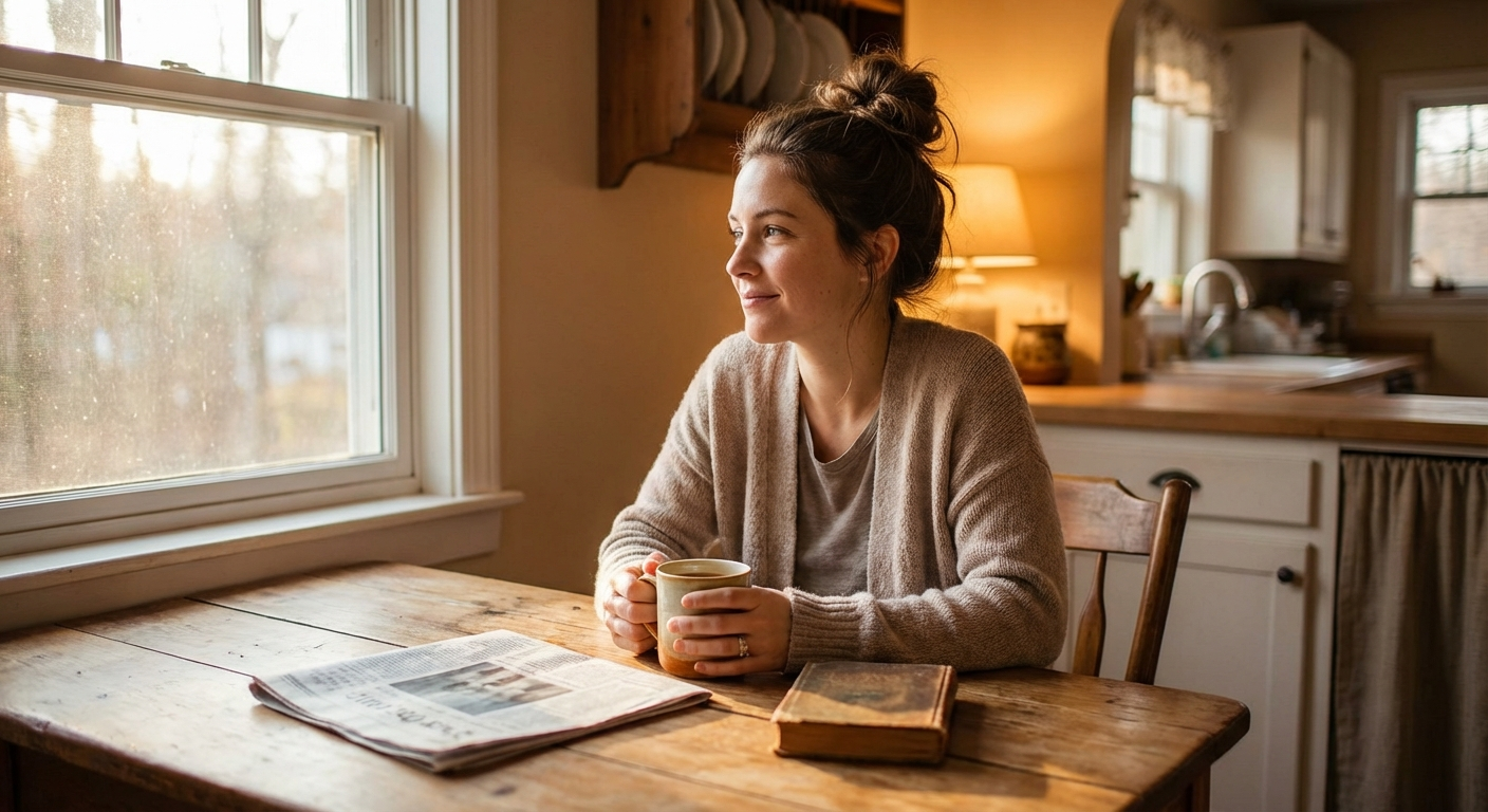 Phone-free morning routine for digital detox